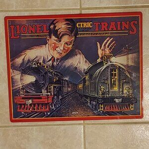Lionel Trains 14" X 11" Metal Decorative Sign